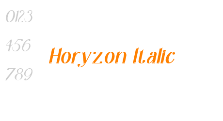 Horyzon Italic