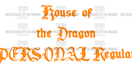 House of the Dragon PERSONAL Regular