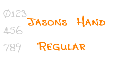 Jasons Hand Regular