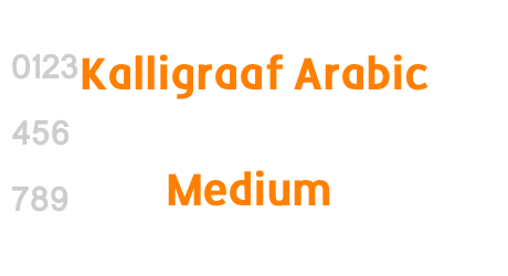 Kalligraaf Arabic Medium