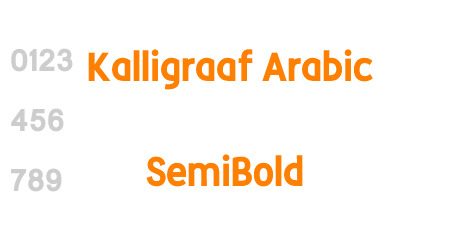 Kalligraaf Arabic SemiBold