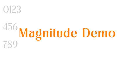 Magnitude Demo