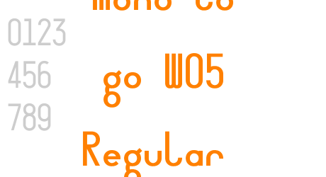 mono to go W05 Regular