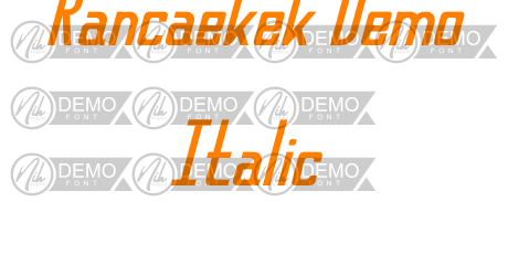 Rancaekek Demo Italic