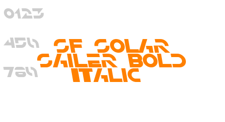 SF Solar Sailer Bold Italic