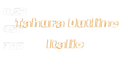 Tahura Outline Italic