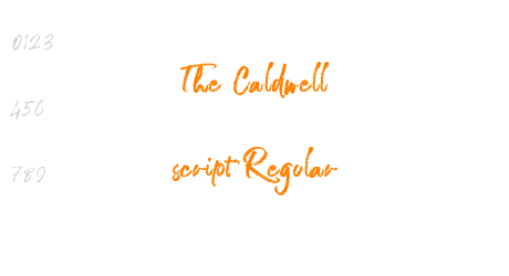 The Caldwell script Regular