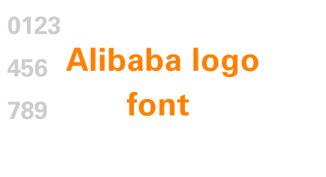 Alibaba logo font