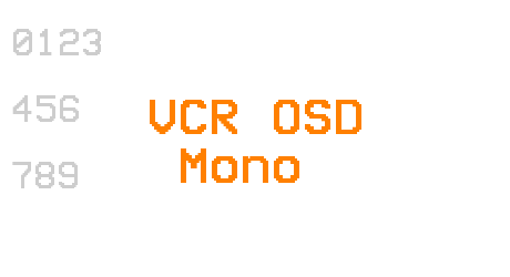 VCR OSD Mono