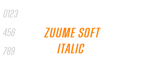 Zuume Soft Italic