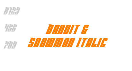 Bandit & Snowman Italic