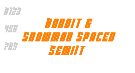 Bandit & Snowman Spaced SemiIt