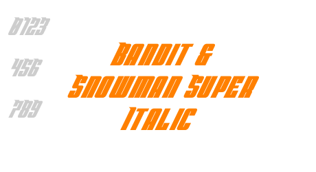 Bandit & Snowman Super Italic