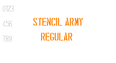 stencil army Regular
