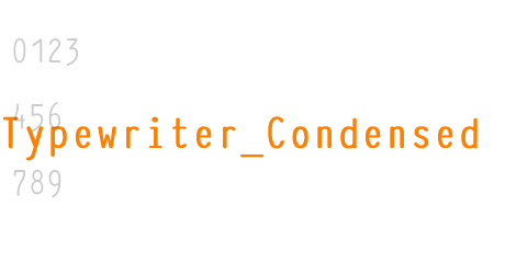 Typewriter_Condensed