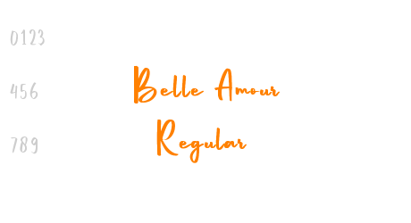 Belle Amour Regular