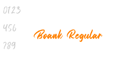 Boank Regular