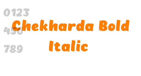 Chekharda Bold Italic