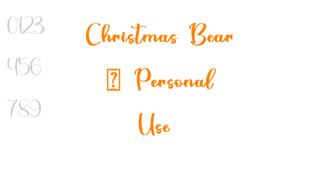Christmas Bear – Personal Use