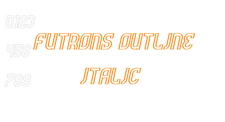 Futrons Outline Italic