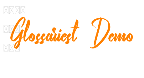 Glossariest Demo