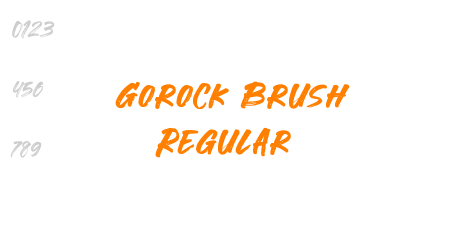 Gorock Brush Regular