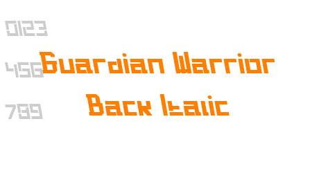 Guardian Warrior Back Italic