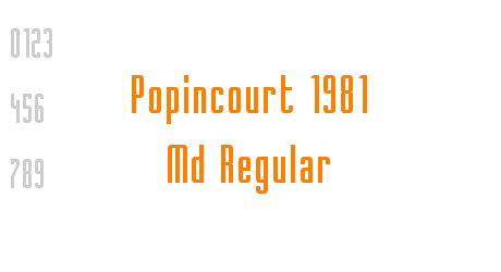 Popincourt 1981 Md Regular