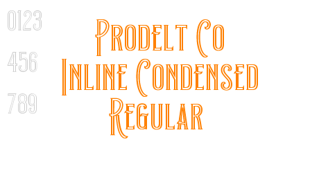 Prodelt Co Inline Condensed Regular