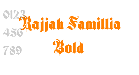 Rajjah Famillia Bold