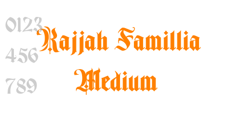 Rajjah Famillia Medium