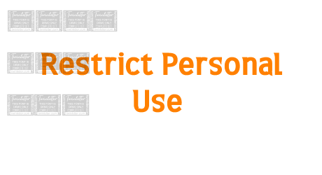 Restrict Personal Use