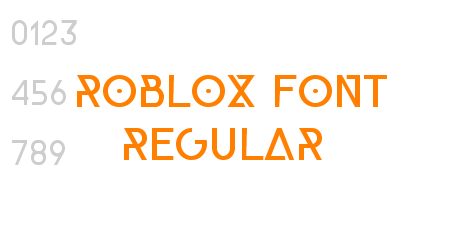 Roblox Font Regular