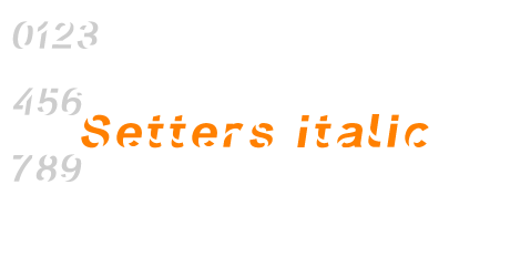 Setters Italic