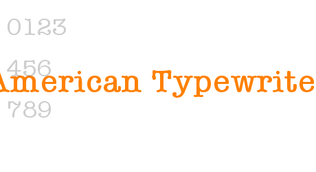 American Typewriter