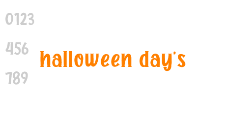 halloween day’s