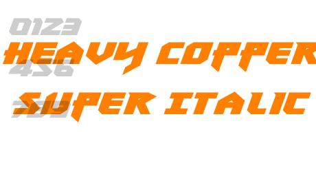 Heavy Copper Super Italic