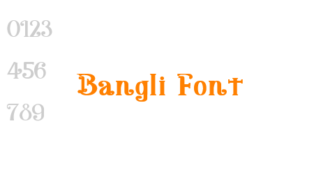 Bangli Font
