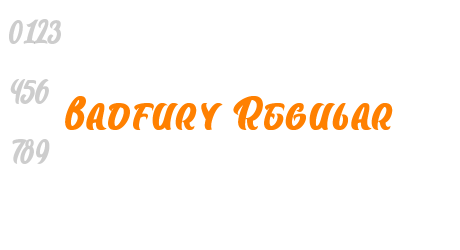 Badfury Regular