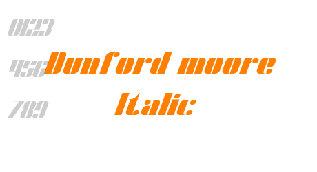 Dunford moore Italic