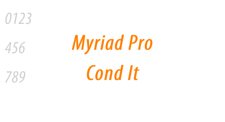 Myriad Pro Cond It