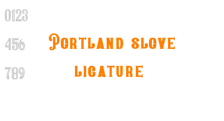 Portland slove ligature