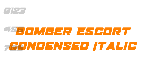 Bomber Escort Condensed Italic