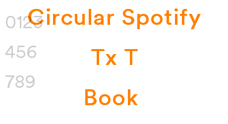 Circular Spotify Tx T Book