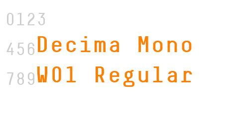 Decima Mono W01 Regular