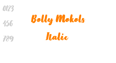 Bolly Mokols Italic