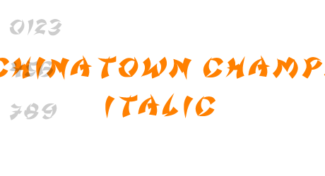 Chinatown Champs Italic