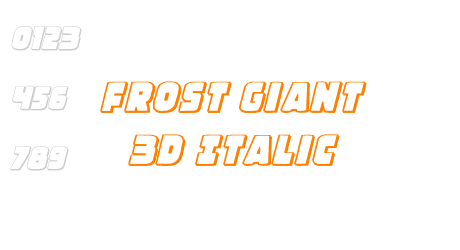 Frost Giant 3D Italic