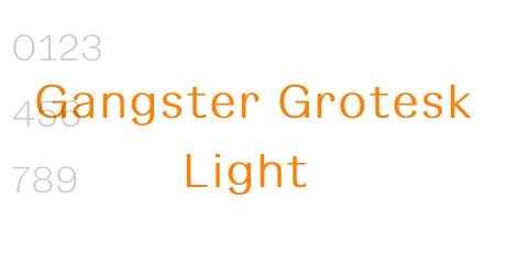 Gangster Grotesk Light