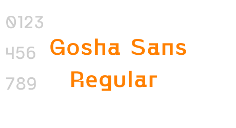 Gosha Sans Regular